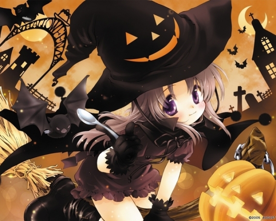 Résultat de recherche d'images pour "manga fille halloween"